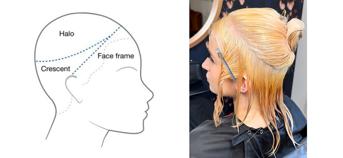 Wella get the look Sunset Blonde step 2